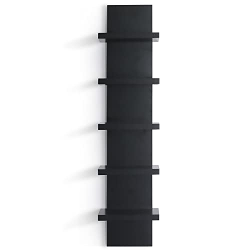 Vertical Wall Shelves Black