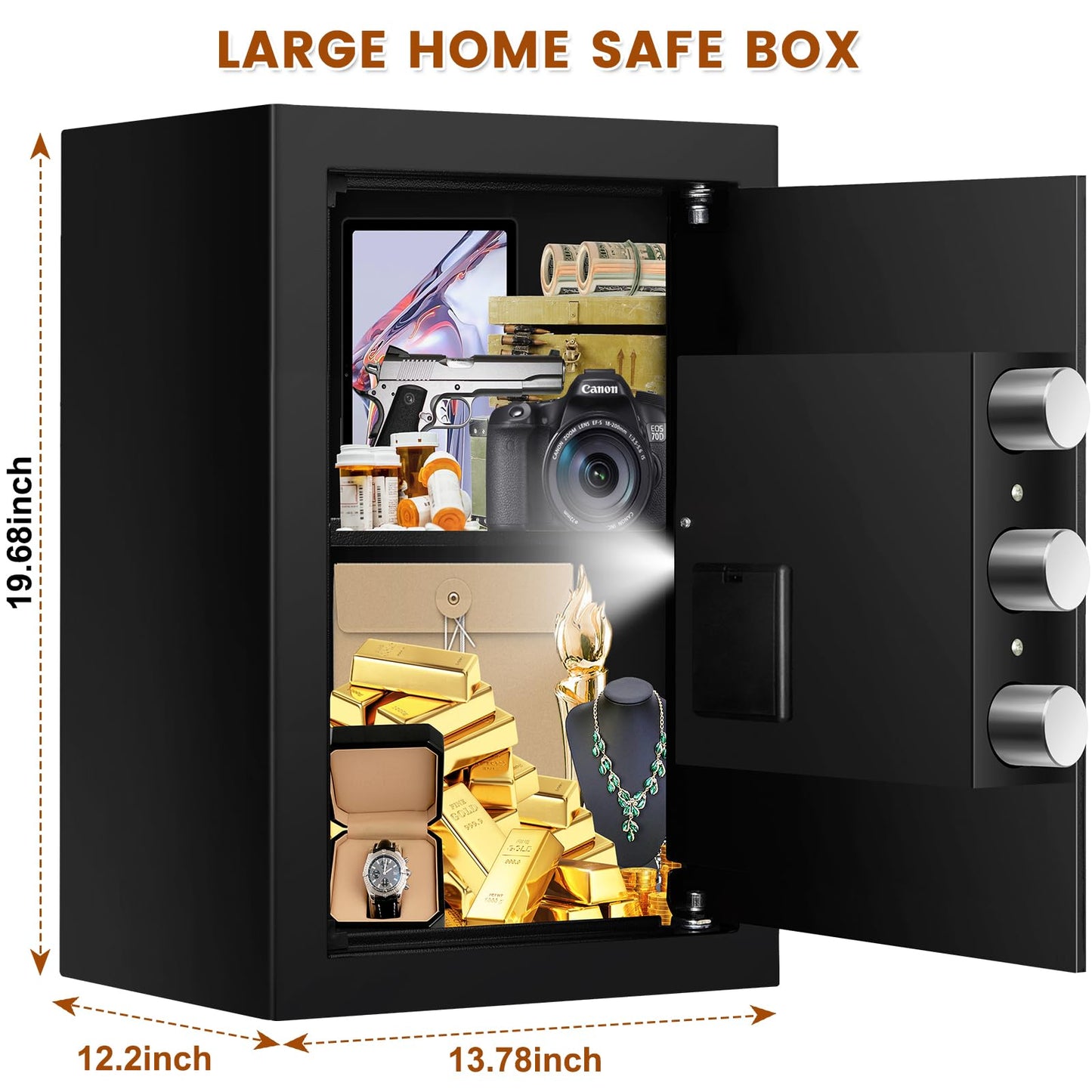 Large Fireproof Safe Box ( 2.6 Cu ft )