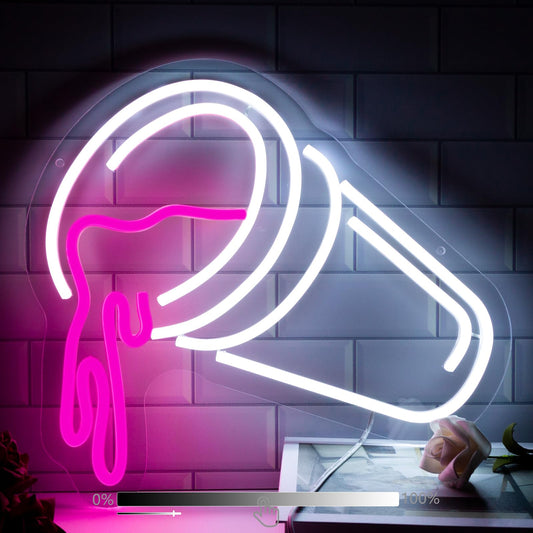 Double Cups Neon Sign